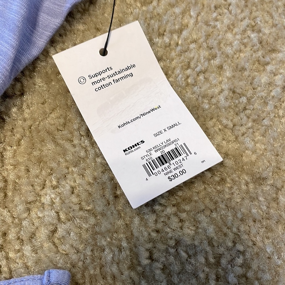 Women’s Nine West Ruched Side Tank - Picture 3 of 5